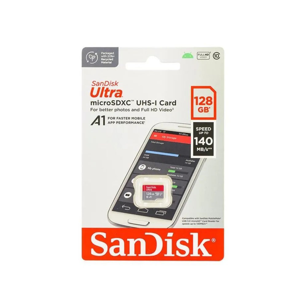 SanDisk Ultra 128 Go – Carte micro SDXC Class 10